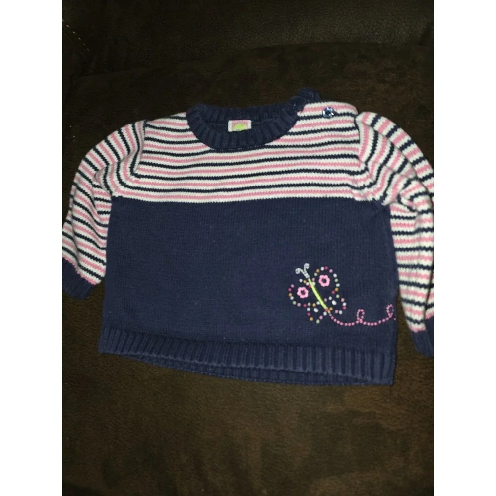 Gymboree‎ vintage butterfly sweater size 6 12 months 2001